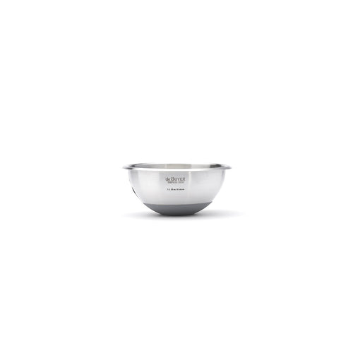 Bassine demi-sphérique en inox Ø16cm fond silicone - 1