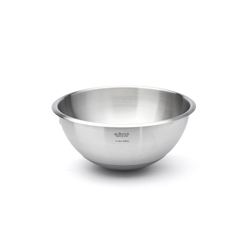 Bassine demi-sphérique en inox Ø30cm fond silicone - 2