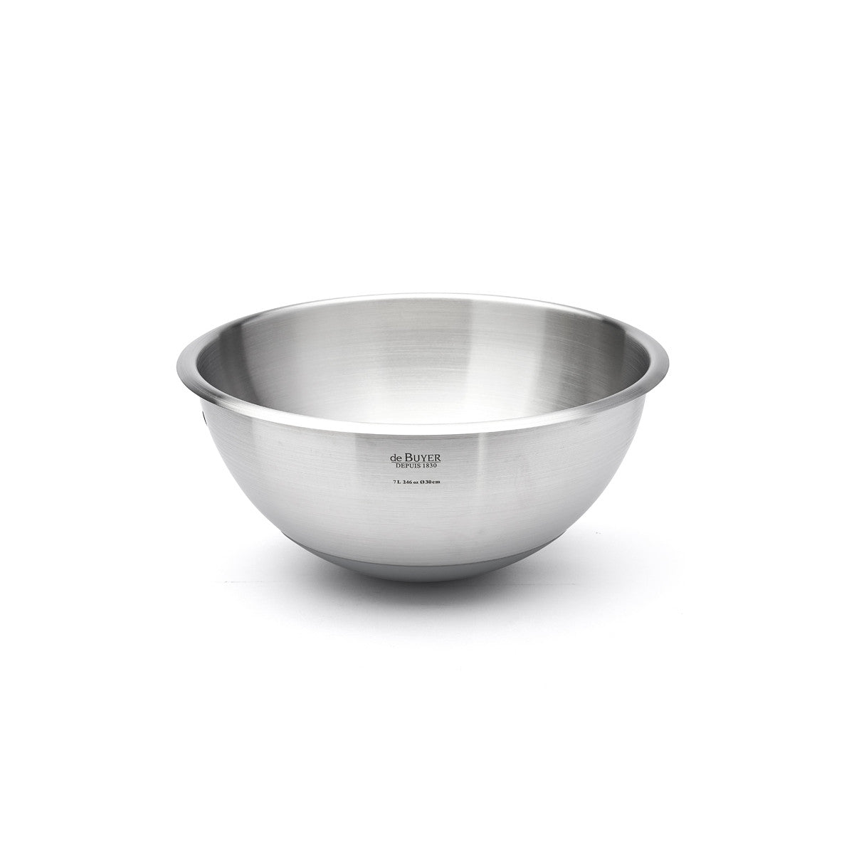 Bassine demi-sphérique en inox Ø30cm fond silicone - 2