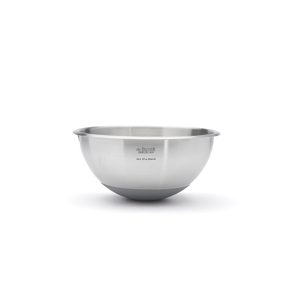 Bassine demi-sphérique en inox Ø24cm fond silicone - 2