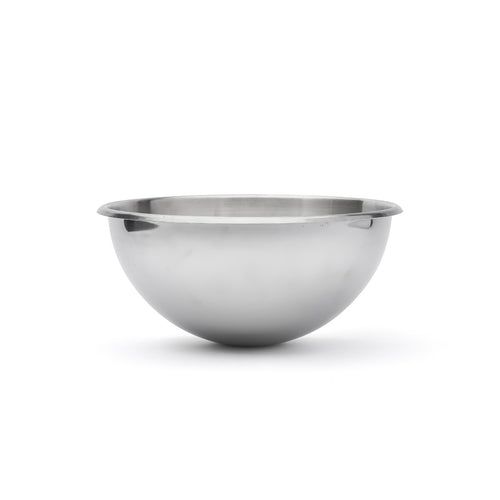 Bassine demi-sphérique en inox bord roulé ouvert Ø30cm - 1