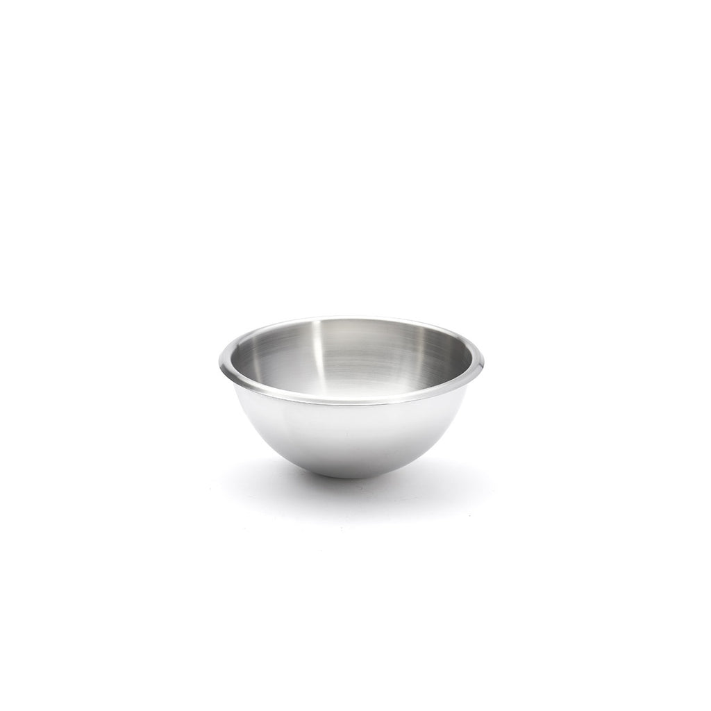 Bassine demi-sphérique en inox bord roulé ouvert Ø20cm - 2