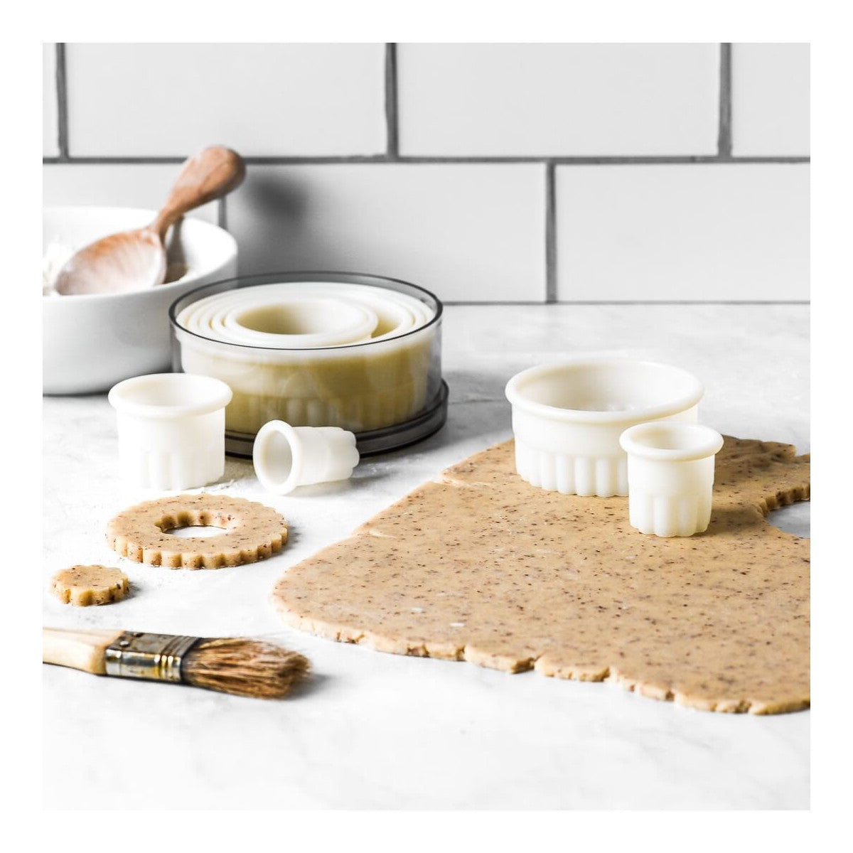 Boîte de 9 découpoirs ronds cannelés polyamide Ø2 à 10cm - 2