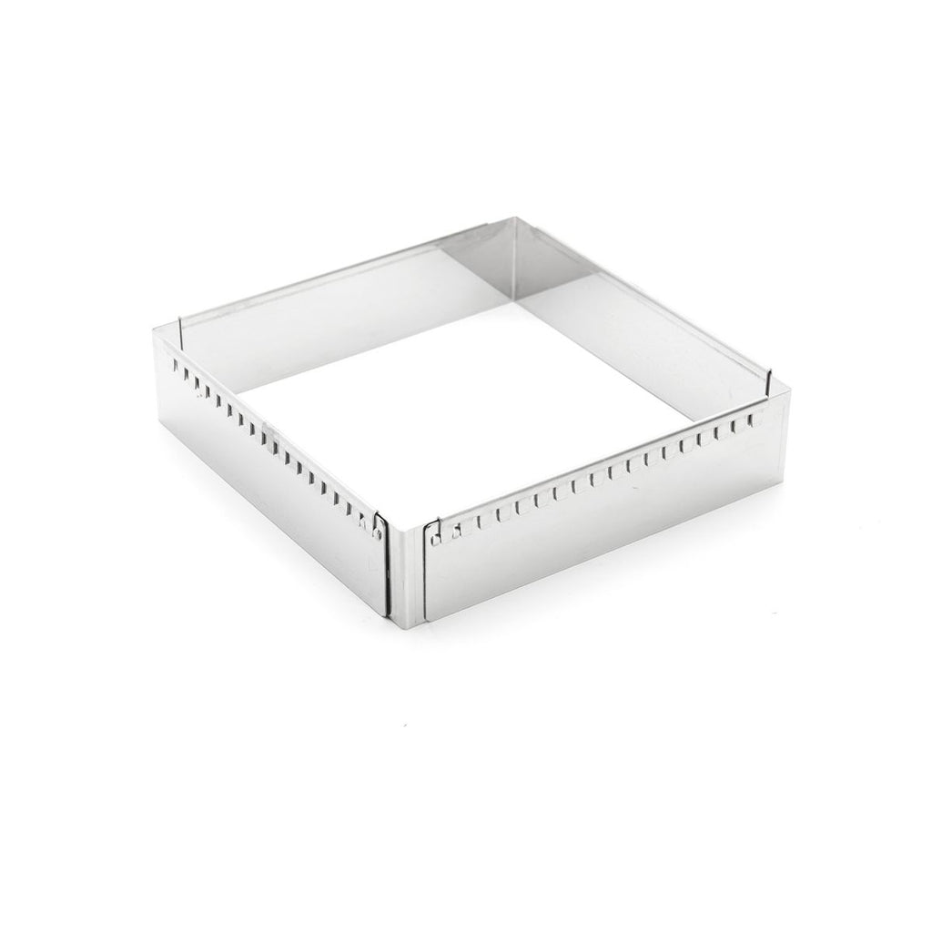 Cadre extensible inox Carré 20cm à 37cm - 1