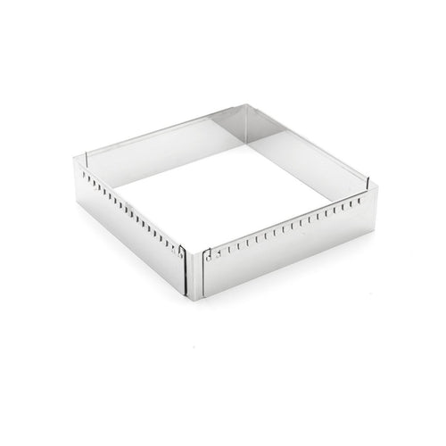 Cadre extensible inox Carré 20cm à 37cm - 1