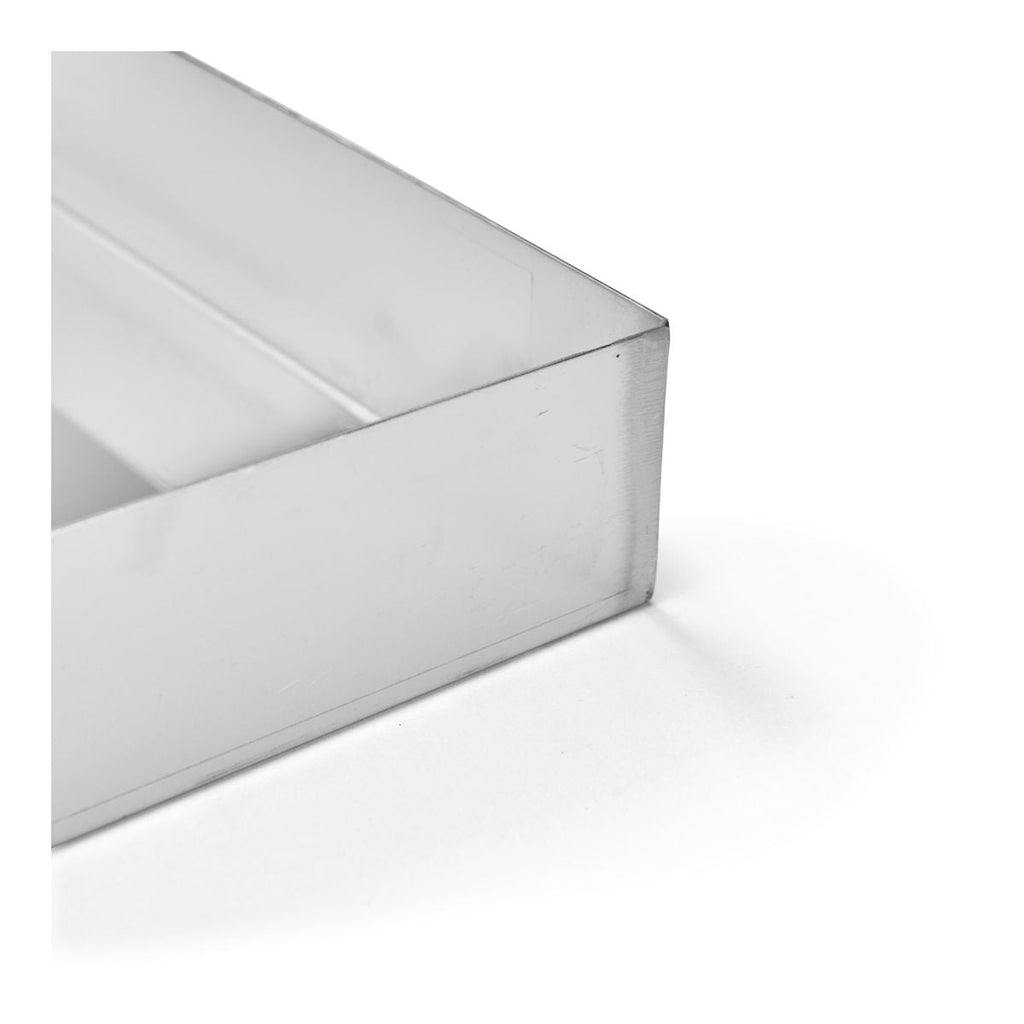 Caisse à génoise inox bords droits 60x40x5cm - 2