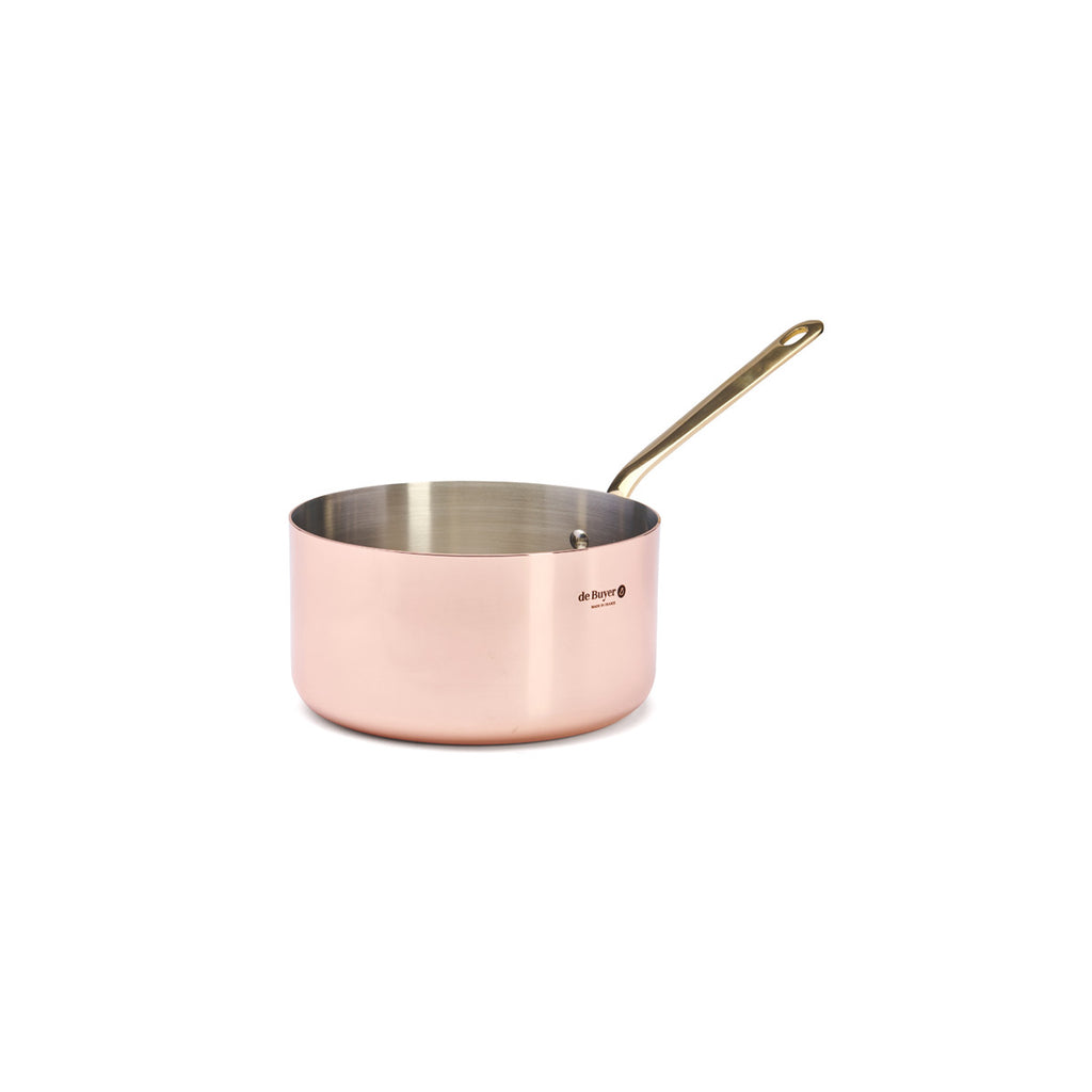 Casserole en cuivre INOCUIVRE Ø20cm monture laiton - 1