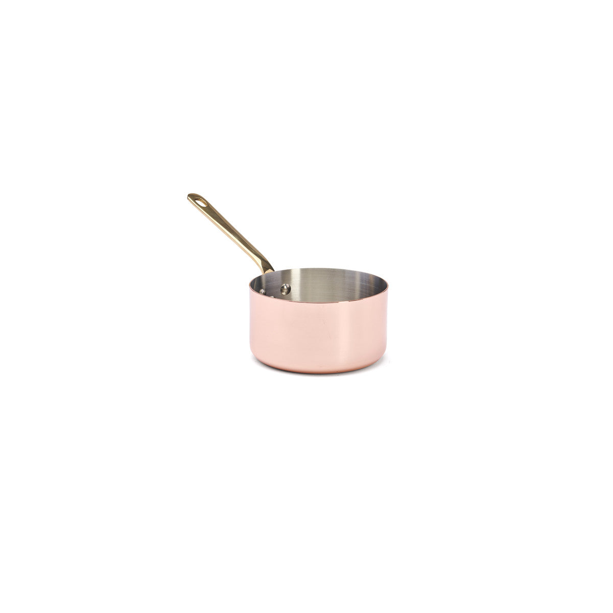 Casserole en cuivre INOCUIVRE Ø12cm monture laiton - 2