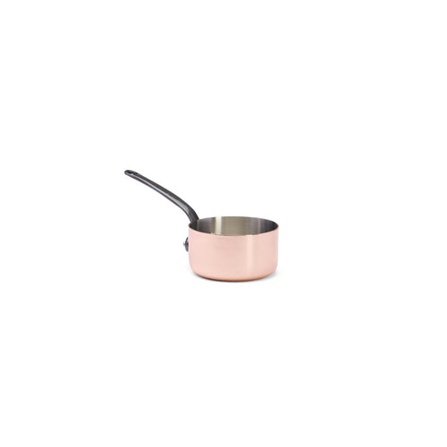 Casserole en cuivre INOCUIVRE Ø12cm monture fonte d'acier - 2