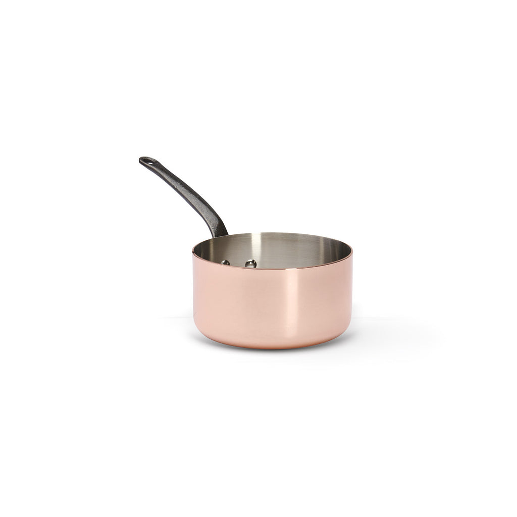 Casserole en cuivre INOCUIVRE Ø18cm monture fonte d'acier - 2