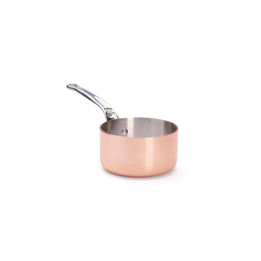 Casserole en cuivre PRIMA MATERA Ø14cm - queue fonte d'inox - 2