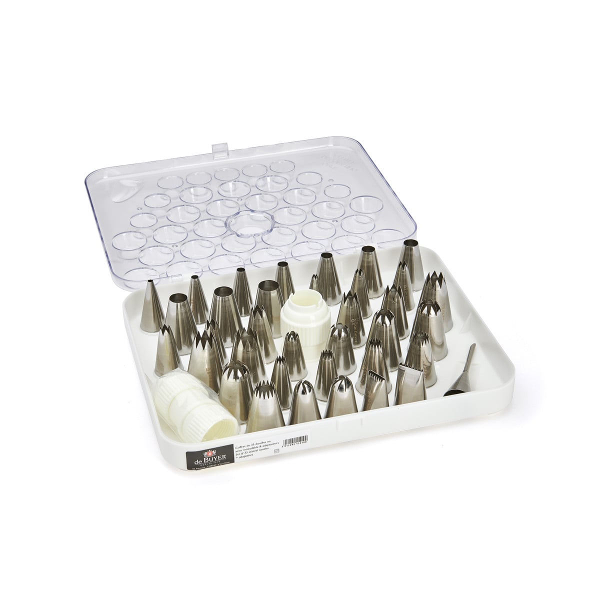 Coffret de 36 douilles à pâtisserie en inox - 1