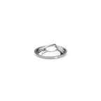 Couvercle en inox avec pontet en fonte d'inox Ø16cm - 1