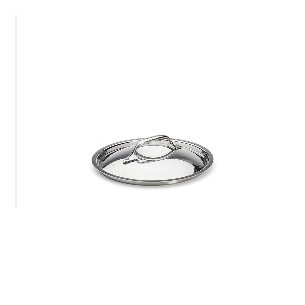 Couvercle en inox avec pontet en fonte d'inox Ø20cm - 1