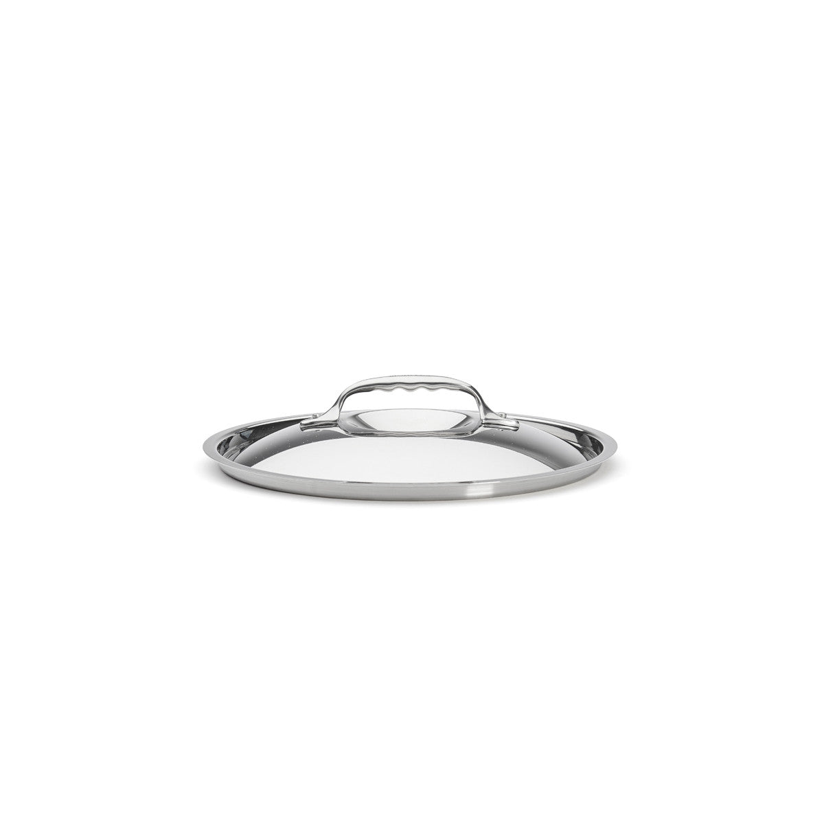 Couvercle en inox avec pontet en fonte d'inox Ø24cm - 2