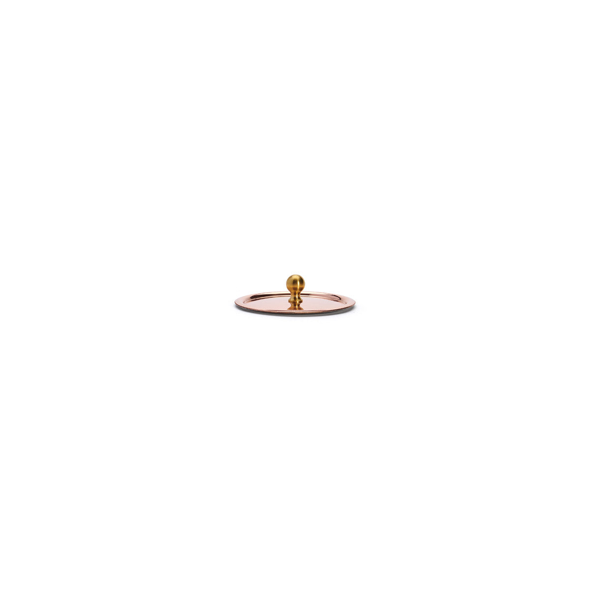 Couvercle en cuivre avec montures laiton INOCUIVRE Ø9cm - 2