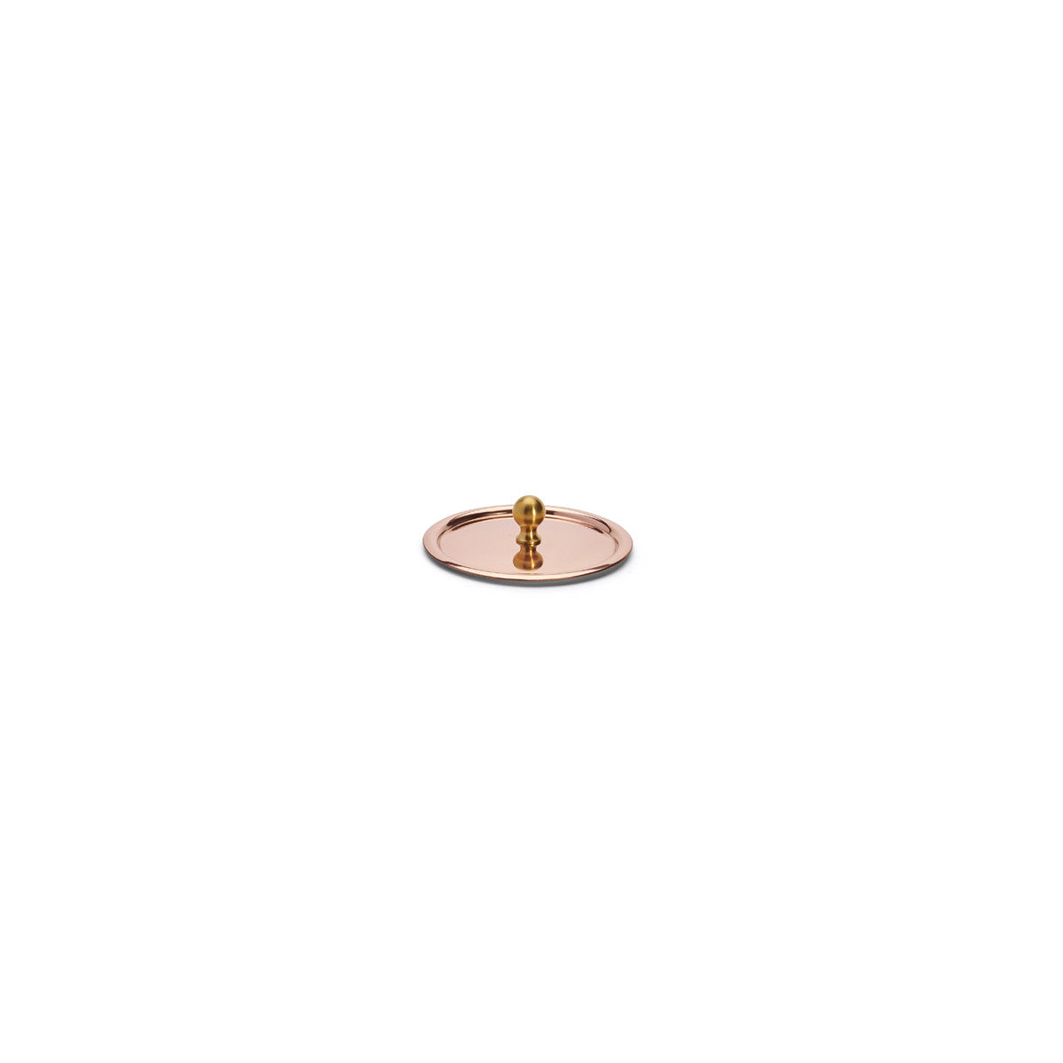 Couvercle en cuivre avec montures laiton INOCUIVRE Ø9cm - 1