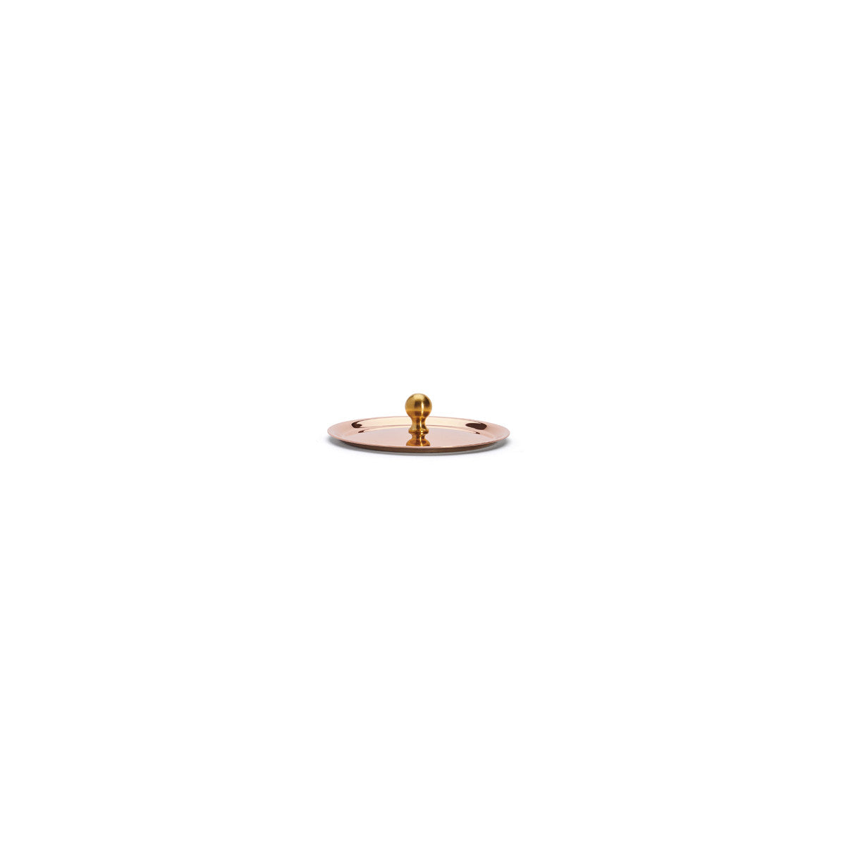 Couvercle en cuivre avec montures laiton INOCUIVRE Ø10cm - 2