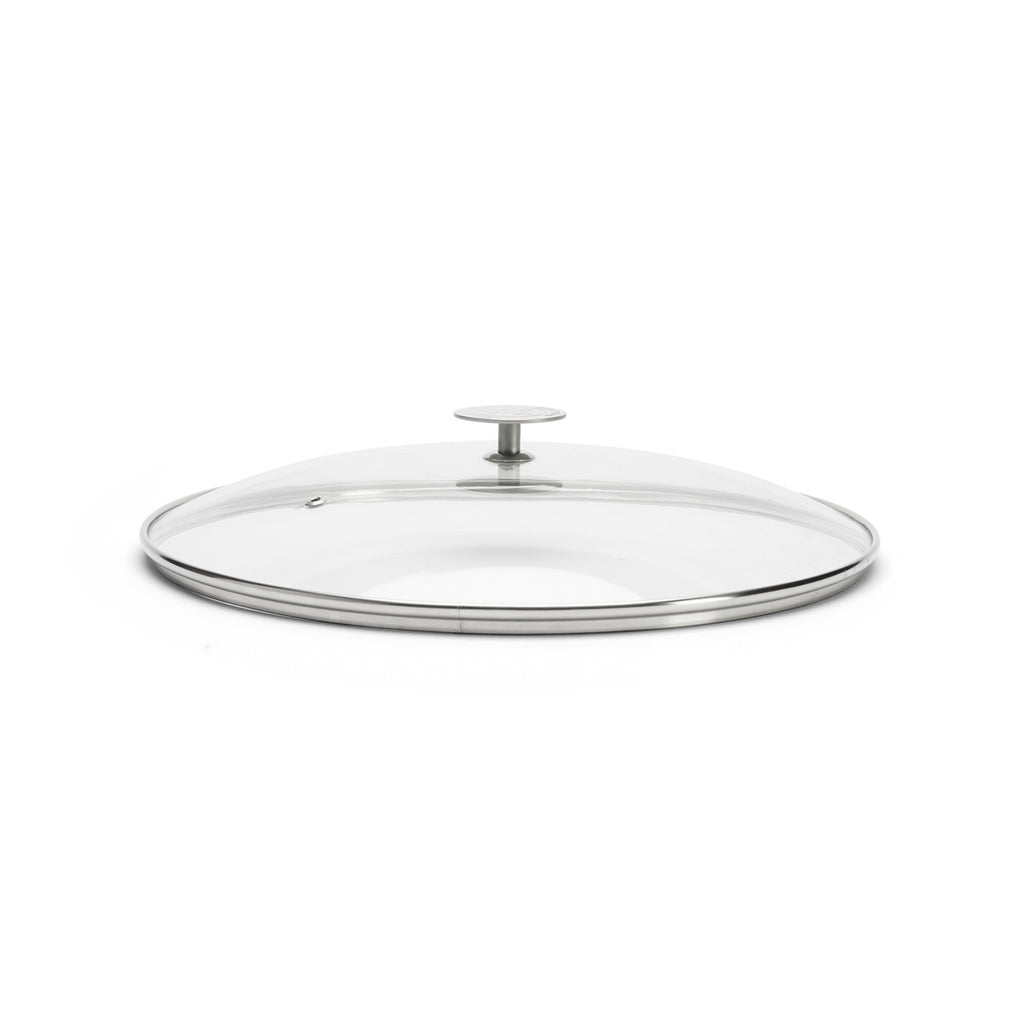 Couvercle en verre avec pontet en inox Ø36cm - 2