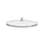 Couvercle en verre avec pontet en inox Ø36cm - 2