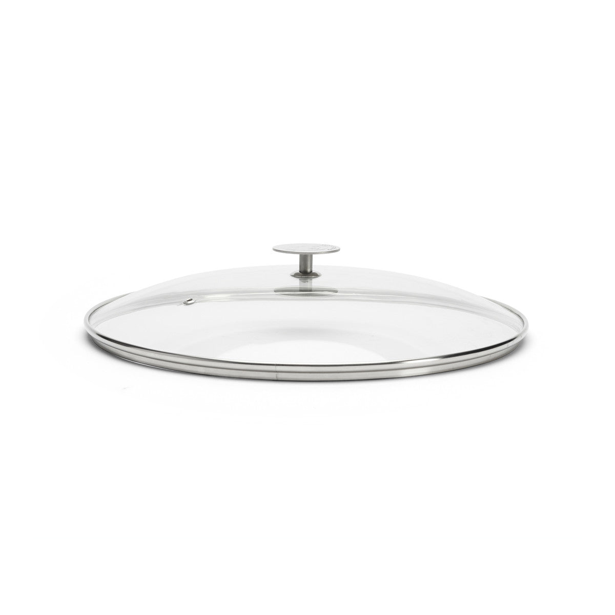 Couvercle en verre avec pontet en inox Ø36cm - 2