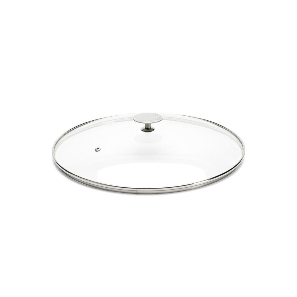 Couvercle en verre avec pontet en inox Ø36cm - 1