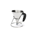Entonnoir à piston avec pied 0,8L inox KWIK Noir - 1