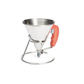 Entonnoir à piston avec pied 0,8L inox KWIK Rouge - 1