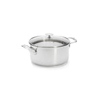 Faitout en inox avec couvercle en verre MILADY Ø24cm - 1