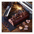 Gouttière à bûche ronde inox démontable 30x6,5cm - 2