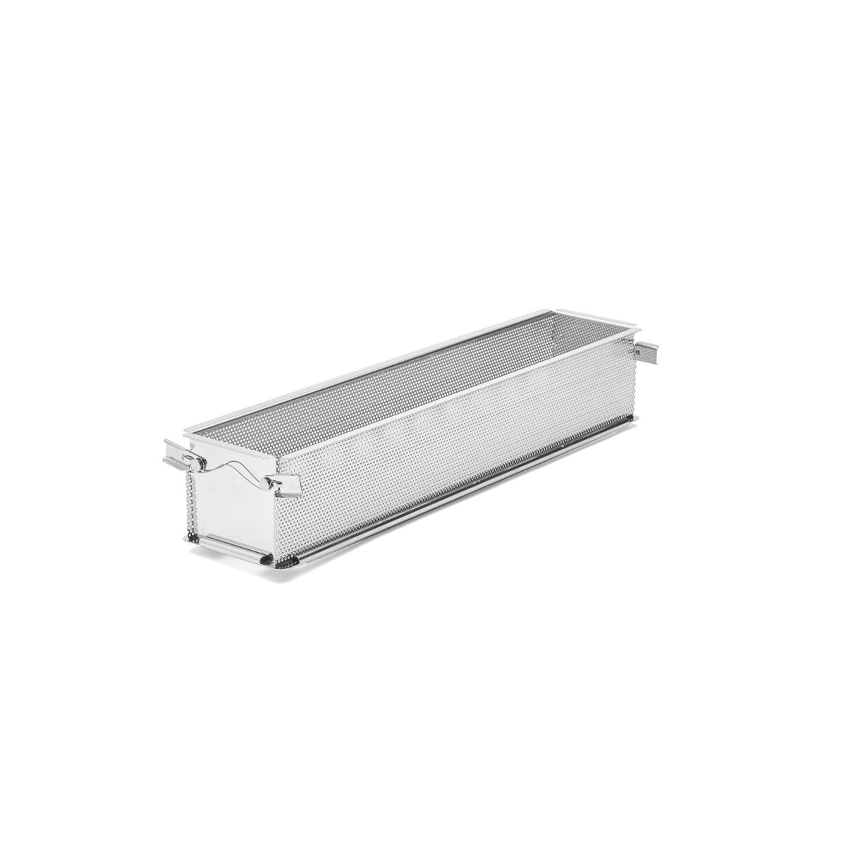 Moule à pâté en croûte dépliable inox perforé GEOFORME 48x9x8,5cm - 1