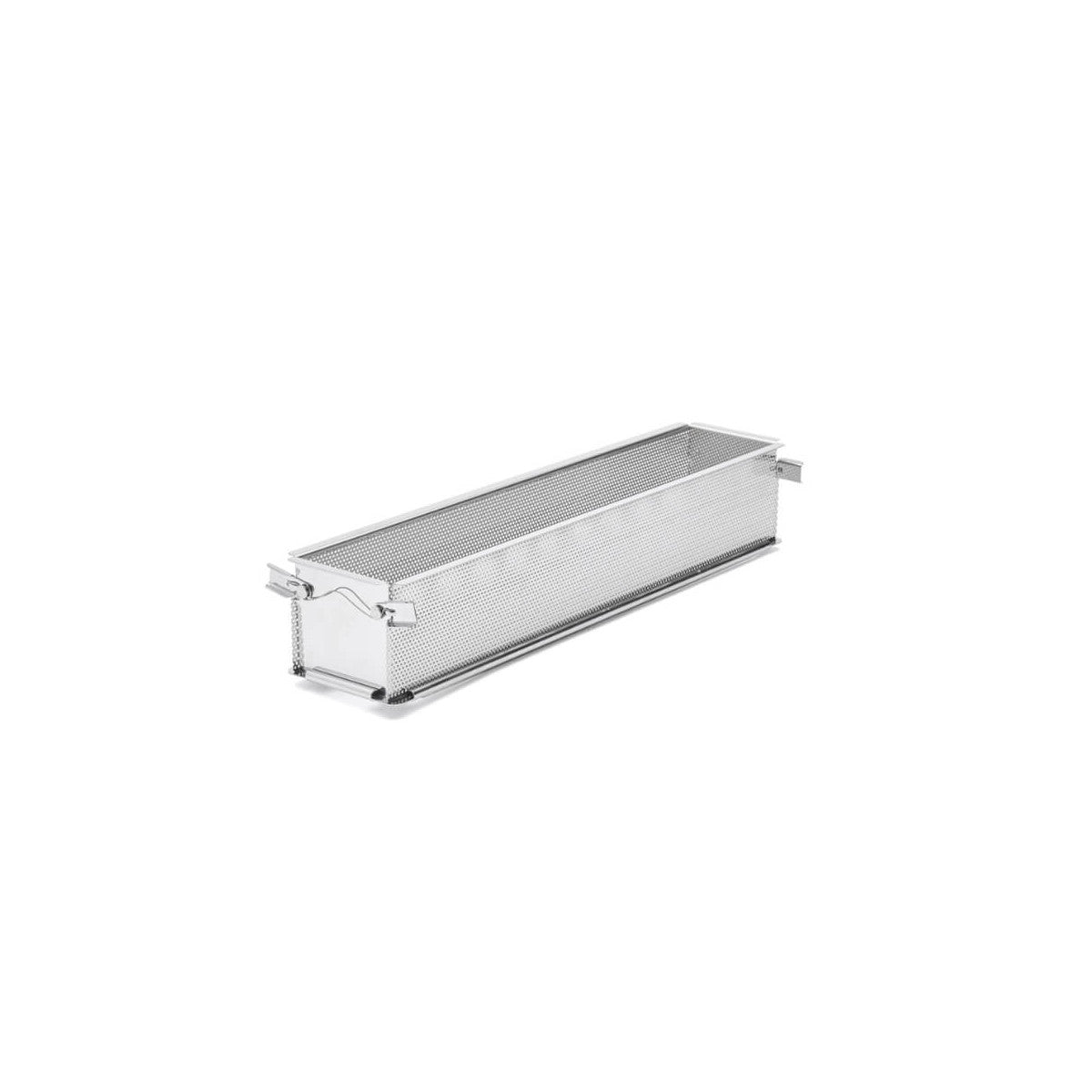 Moule à pâté en croûte dépliable inox perforé GEOFORME 35x7x7,5cm - 1