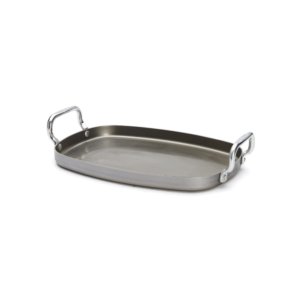 Plancha rectangulaire en acier MINERAL B 38x26cm - Lisse - 2