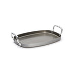 Plancha rectangulaire en acier MINERAL B 38x26cm - Lisse - 1
