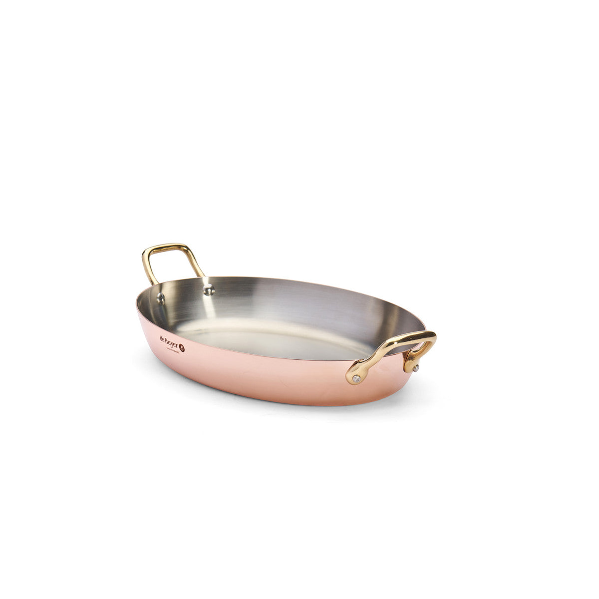 Plat en cuivre INOCUIVRE Ø32cm montures laiton - 2