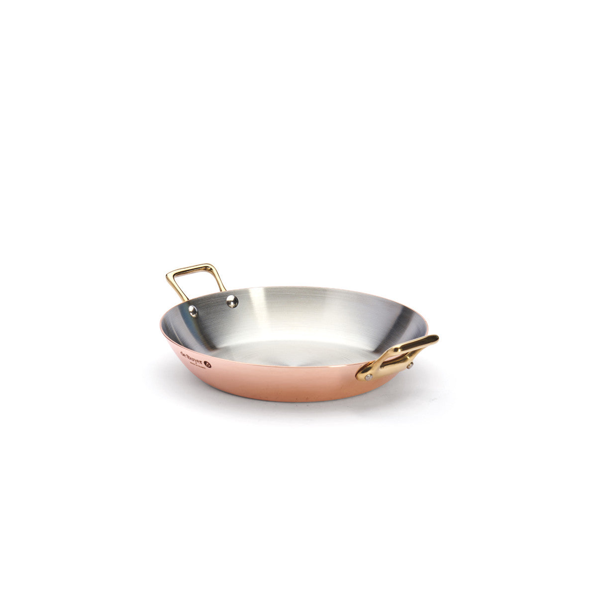 Plat à four en cuivre INOCUIVRE Ø24cm montures laiton - 2
