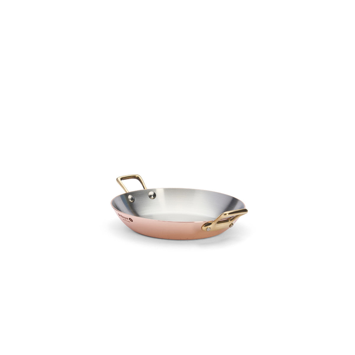 Plat à four en cuivre INOCUIVRE Ø20cm montures laiton - 2