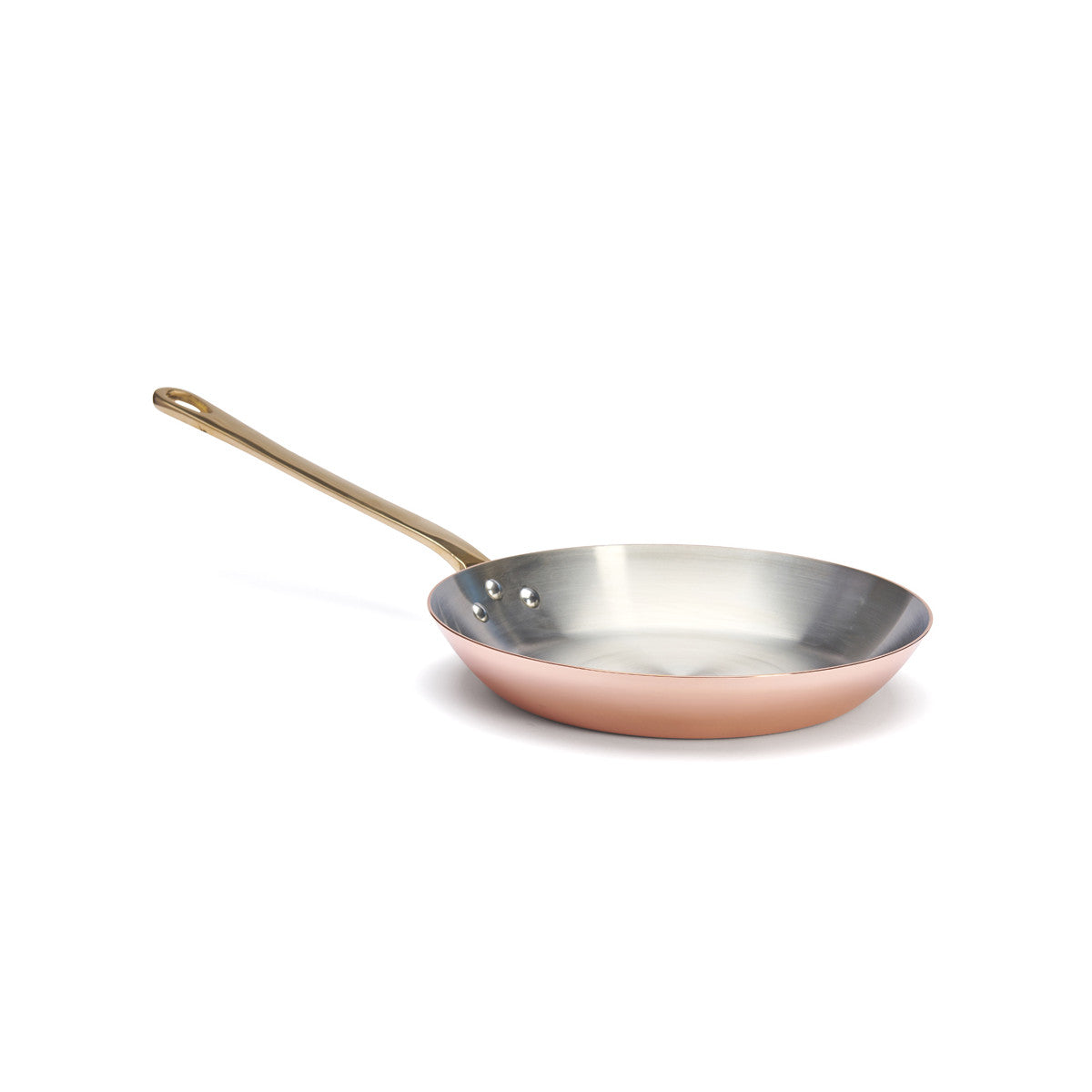 Poêle à frire en cuivre INOCUIVRE Ø28cm monture laiton - 2