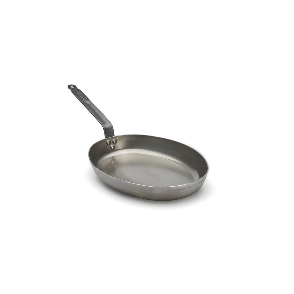 Poêle à poisson en acier CARBONE PLUS Ø36cm - 2