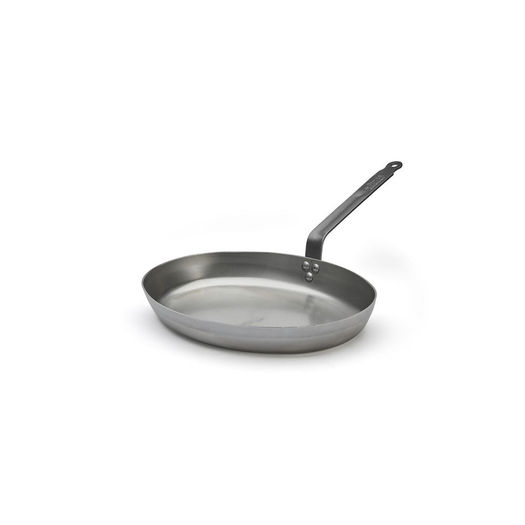Poêle à poisson en acier CARBONE PLUS Ø36cm - 1
