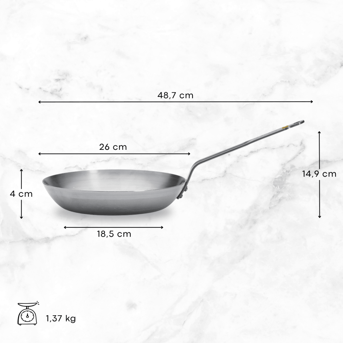 Poêle Grill en acier MINERAL B Ø26cm - 2
