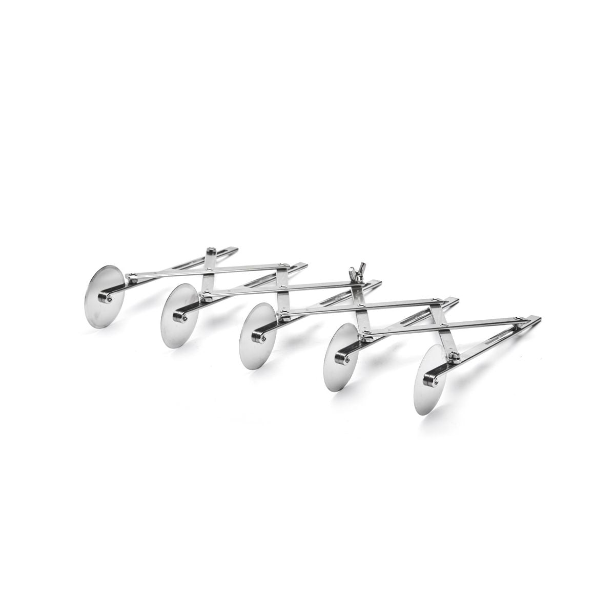 Rouleau extensible à lames « bicyclette » inox 5 lames unies Ø5,5cm - 2