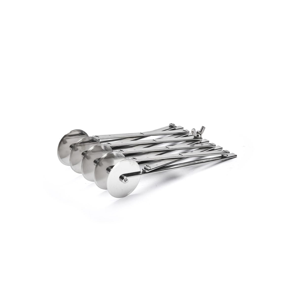 Rouleau extensible à lames « bicyclette » inox 5 lames unies Ø5,5cm - 1