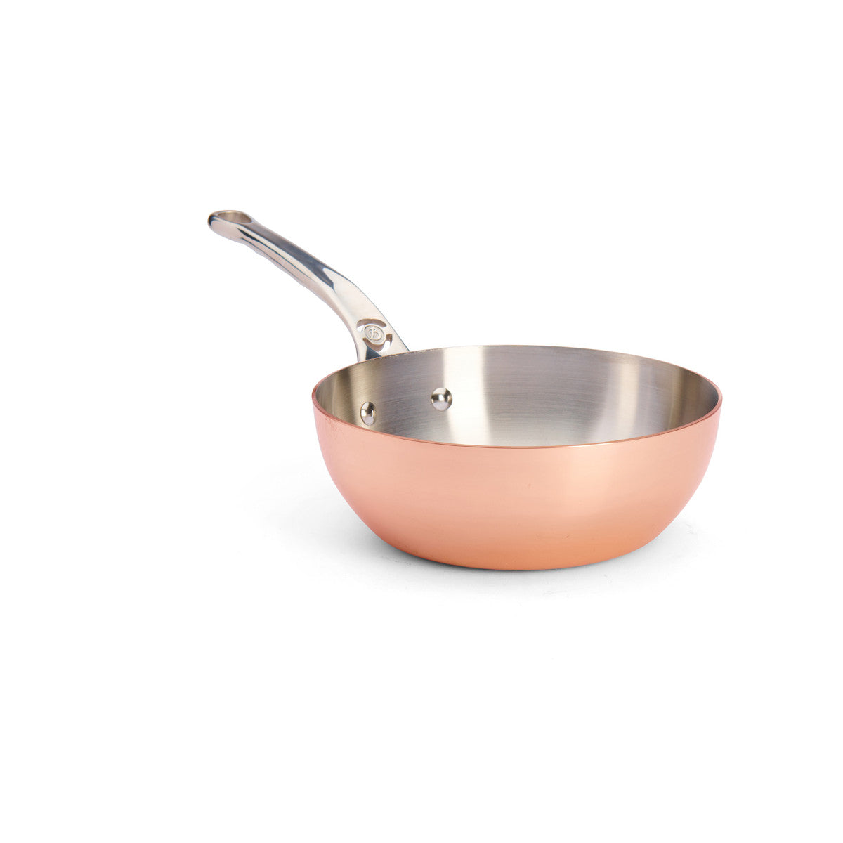 Sauteuse bombée en cuivre PRIMA MATERA Ø20cm - queue fonte d'inox - 1