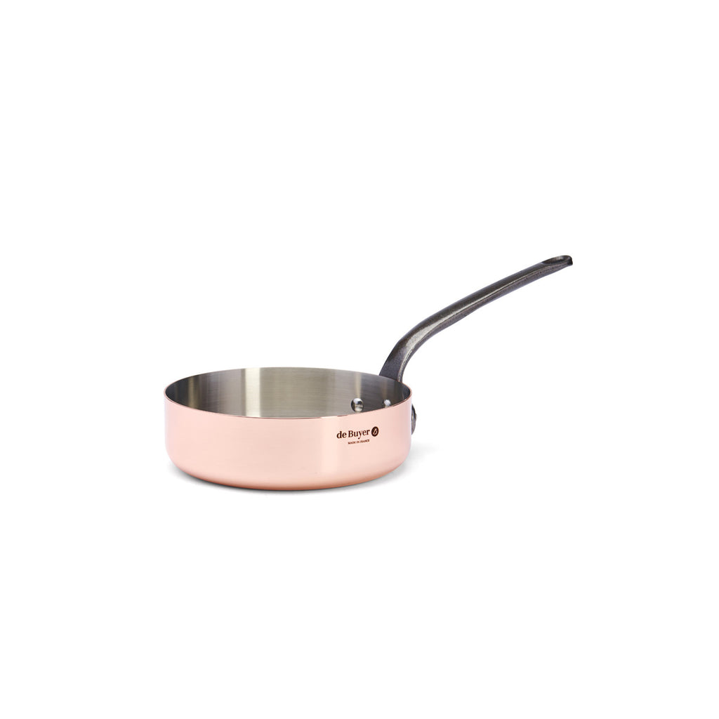 Sauteuse en cuivre INOCUIVRE Ø20cm monture fonte d'acier - 2