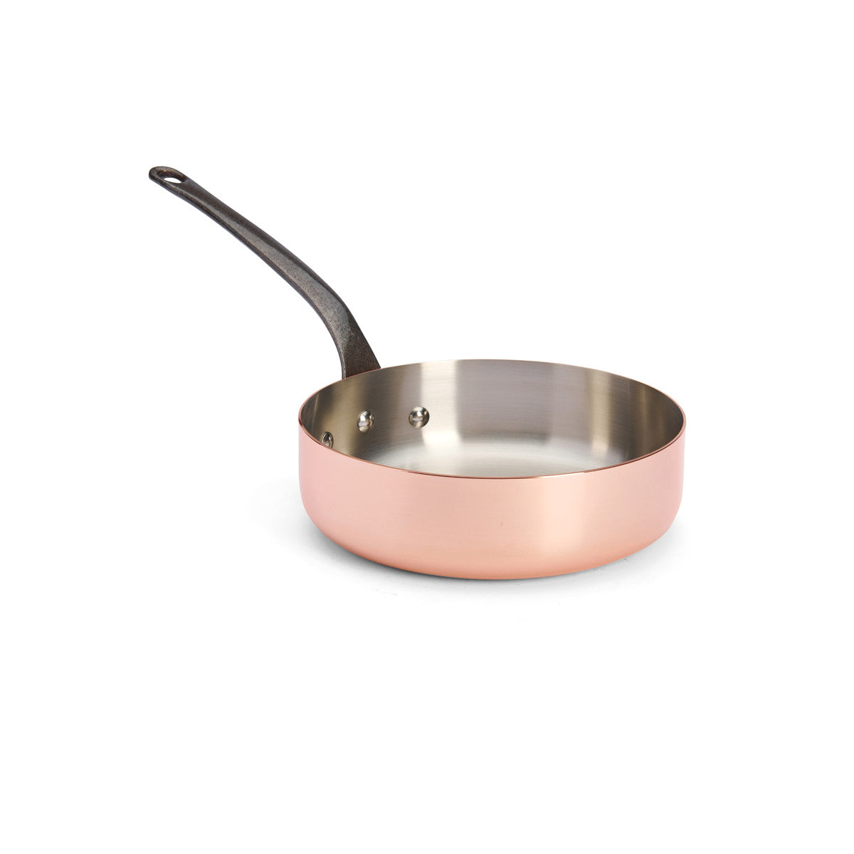 Sauteuse en cuivre INOCUIVRE Ø24cm monture fonte d'acier - 2