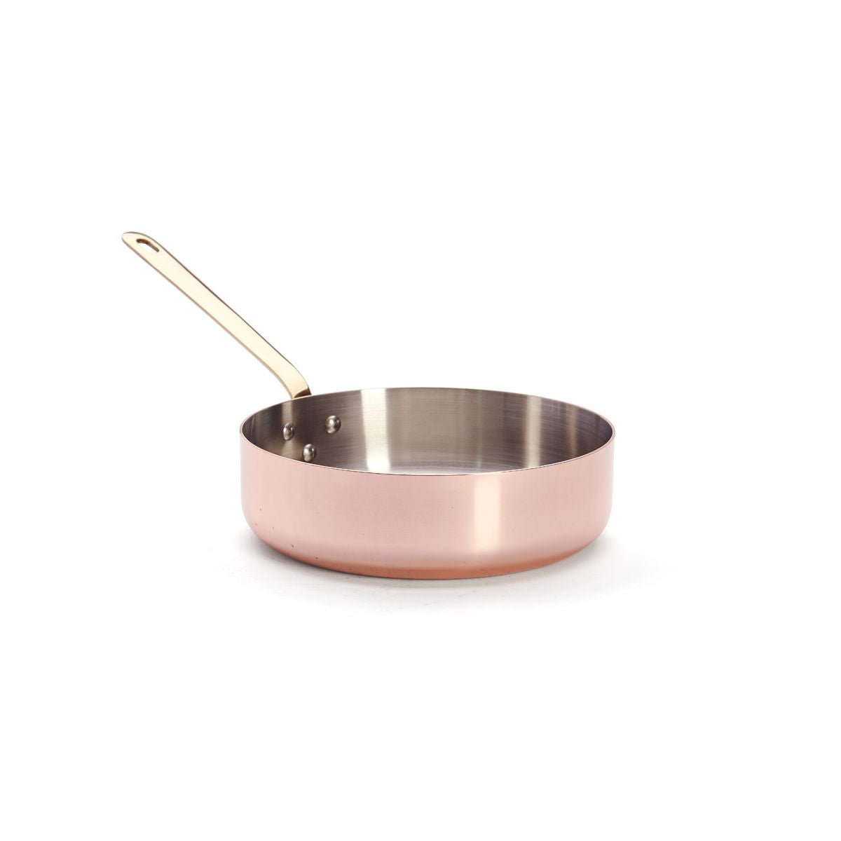 Sauteuse en cuivre INOCUIVRE Ø24cm monture laiton - 2