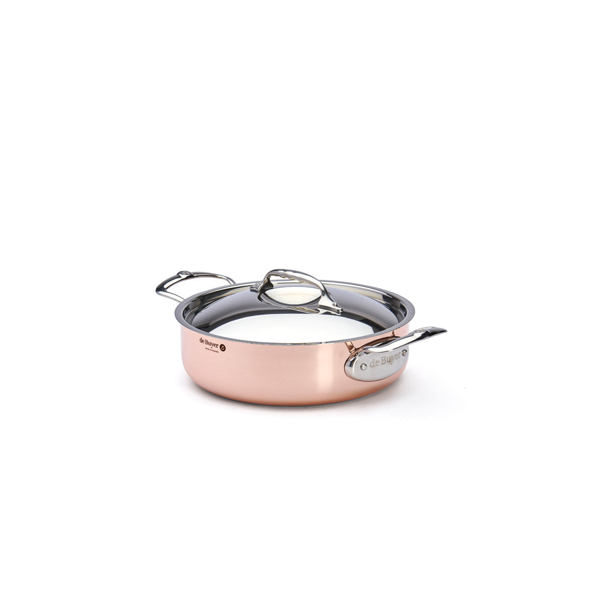 Sautoir en cuivre INOCUIVRE Ø20cm avec couvercle - 2