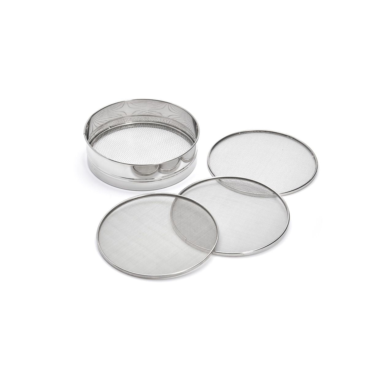 Tamis inox + 4 mailles interchangeables 0,5-1-2-3mm - 1